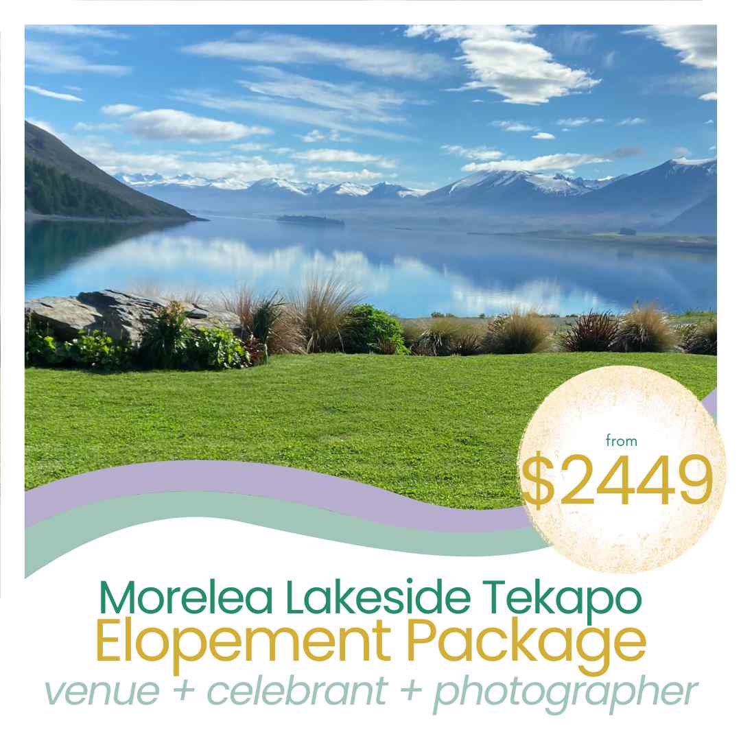 Lupins at Morelea Lakeside Elopement and Wedding Packages with Jade Whaley Marriage Celebrant at Lake Tekapo, New Zealand.
